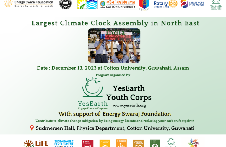 Largest Climate Clock Assembly Event in Northeast India Unites Students from 50 Educational Institutions in a Momentous Display of Environmental Activism