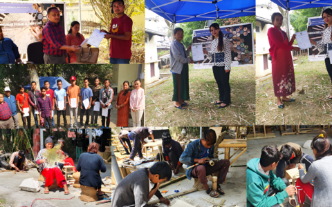 Snippets from Bamboo craft Training session at Meghalaya
