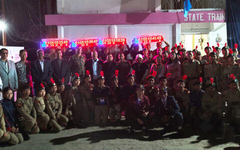 YesEarth Environment Awareness and Climate Clock Assembly with NCC Mizoram