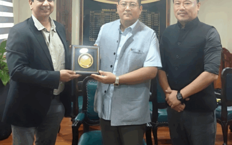 Action-focused dialogue in Nagaland: Sri Abhijit Sharma, Sri B. Limanuksung Longkumer with Hon'ble Speaker Sharingain Longkumer